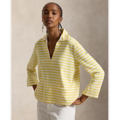 美品 ローレンラルフローレン 細ボーダーシャツ ビッグロゴ 現行 S ラルフローレン ボーダーtシャツ レディースの商品一覧 通販 - Yahoo