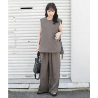 セットアップ ベスト×ワイドパンツセット レディース