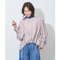 ブラウス シャツ 裾ドロスト入りノーカラーブラウス レディース | ZOZOTOWN Yahoo!店