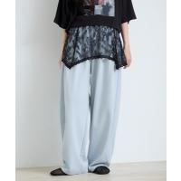 ワイドパンツ スウェットパンツ ジャージ 「接触冷感」5ポケットスウェットコクーンパンツ/683984 レディース