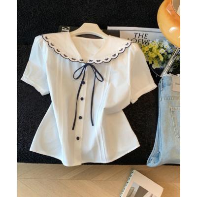美品✨カレンソロジー セーラーカラーリボン ピンタックブラウス ホワイト F セーラーカラーブラウス（ファッション）のおすすめ人気商品一覧 通販