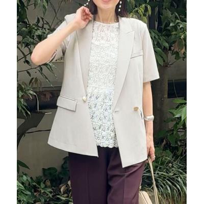 ウォッシャブルツイルダブルジャケット（サイズ（S/M/L）：M）の商品