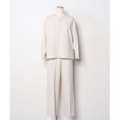 未使用品♡ PLST セットアップ　パンツスーツ　白　M plstパンツ（PLST／レディーススーツ、フォーマル） | ファッション の