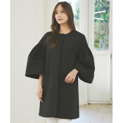セルフォード ロングコート フレア ノーカラー マキシ丈 黒 36 セルフォード コート（丈タイプ：ロング）の商品一覧 通販 - Yahoo
