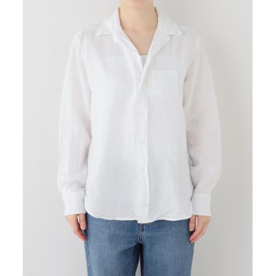 美品✨フランクアンドアイリーン シャツ 春服 ブラウス 綿 白シャツ スキッパー 極美品 フランクアンドアイリーン BARRY スキッパーシャツ XS ホワイト