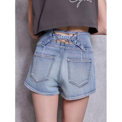 【GYDA】ハイウエスト バッククロス チェーンショートパンツ S ハイウエスト ショートパンツ バッククロス（GYDA）のおすすめ人気商品