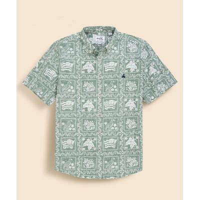 7 ブルックスブラザーズ BrooksBrothers 花柄 ブラウス シャツ Brooks