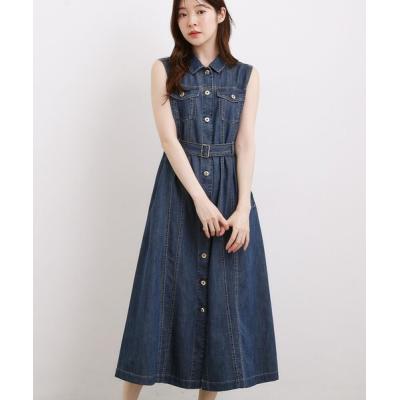 デニム ワンピース（grove）の商品一覧 通販 - Yahoo!ショッピング