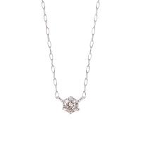 ネックレス レディース K18 ホワイトゴールド ダイヤモンド ネックレス (0.15ct) ESTELLE/エステール WEB限定 | ZOZOTOWN Yahoo!店