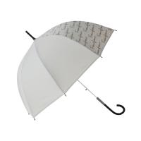 傘 【雨傘】プリュイ ロゴ ビニール傘 58cm グレー