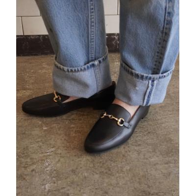 Fabio Rusconi ブラック ローファー 38 ファビオルスコーニ FABIO RUSCONI ローファー （ブラック