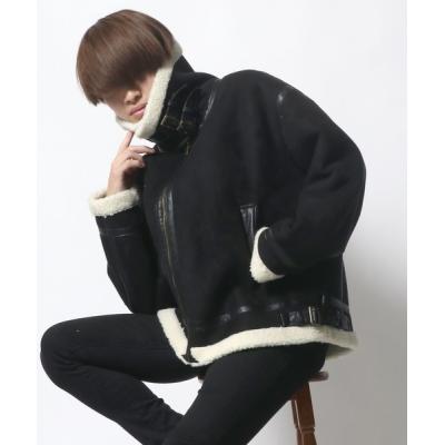 韓国 ムートンコート（メンズファッション） | ファッション の商品