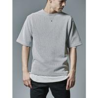 tシャツ Tシャツ メンズ 「REGIEVO」ボックス型ビッグシルエット半袖ニットソーTシャツ | ZOZOTOWN Yahoo!店