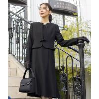セレモニースーツ セットアップ 「喪服・礼服」洗えるブラックフォーマルスーツ ジャケットと前開きロングワンピースのセット レディース | ZOZOTOWN Yahoo!店