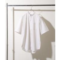 シャツ ブラウス メンズ 高密度T/Cブロード半袖バンドカラーシャツ | ZOZOTOWN Yahoo!店
