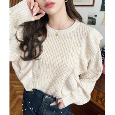 フリルニットのおすすめ人気商品一覧 通販 - Yahoo!ショッピング