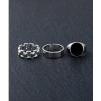 指輪 メンズ メンズリング 3点セット「サイズ調整可能」 | ZOZOTOWN Yahoo!店