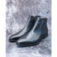 BOEMOS SIDE GORE BOOTS BLACK LEATHER ボエモス サイドゴアブーツ BOEMOS SIDE GORE BOOTS BLACK LEATHER ボエモス サイドゴアブーツ