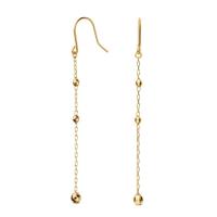 ピアス K10イエローゴールド ミラーボールチェーンロングピアス レディース | ZOZOTOWN Yahoo!店