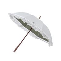 レディース 傘 遮光 晴雨兼用日傘　”ストライプフリル” | ZOZOTOWN Yahoo!店