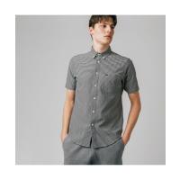 シャツ ブラウス メンズ クールマックスブレンドジャガード半袖チェックシャツ | ZOZOTOWN Yahoo!店
