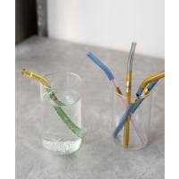 カトラリー レディース amabro TWOTONE GLASS STRAW アマブロ ツートーン グラス ストロー クリア | ZOZOTOWN Yahoo!店