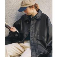 ブルゾン アウター 比翼デザインヴィンテージライク オーバーサイズブルゾン レディース メンズ