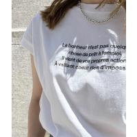 tシャツ Tシャツ レディース ロゴ刺繍フレンチスリーブTシャツ | ZOZOTOWN Yahoo!店