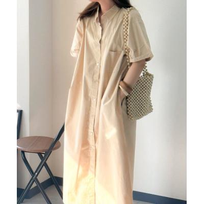 Isn't She？（イズントシー） シャツワンピース 半袖シャツワンピース