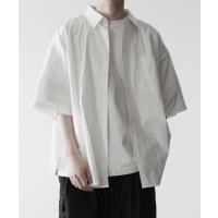 シャツ ブラウス メンズ 「RUUBON」half sleeve broad shirt / ハーフスリーブ ブロードシャツ | ZOZOTOWN Yahoo!店