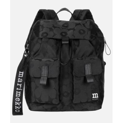 美品✨ marimekko リュック バックパック Unikko 花柄 ブラック marimekko 並行輸入品 マリメッコ リュック 大容量 ウニッコ 花