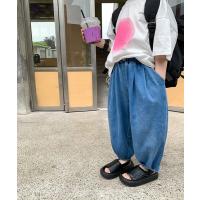パンツ キッズ aimoha-KIDS- 子供服　薄手デニムタックビッグシルエットパンツ | ZOZOTOWN Yahoo!店