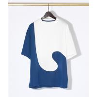 tシャツ Tシャツ メンズ 「ウズマキ」アシンメトリー 配色 オーバーサイズ ポンチ Tシャツ | ZOZOTOWN Yahoo!店