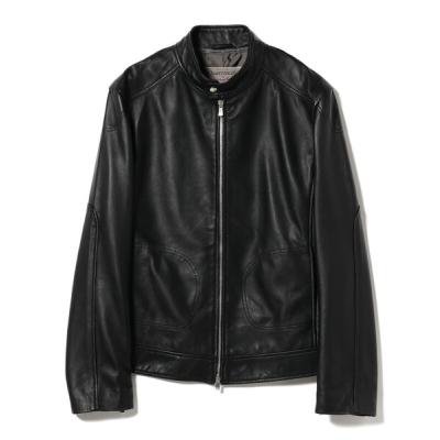 極美品　アンタイトル ライダースジャケット　シープスキン　羊革　シングルМ 黒 UNTITLED アンタイトル 羊革レザージャケット（UNTITLED(アン