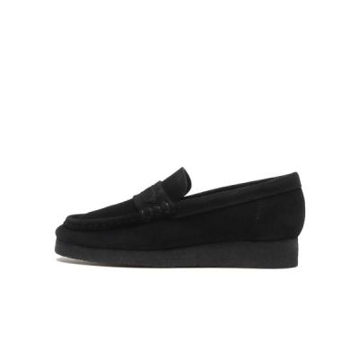 クラークス シャロンドリー スエード 黒 22.5cm クラークス Clarks 