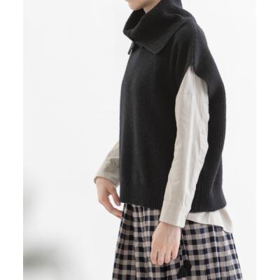 ハグオーワー＊クロスアンドクロス＊ローゲージ片畦編みVネックベスト＊ブラック美品 片畦ベストのおすすめ人気商品一覧 通販 - Yahoo!ショッピング