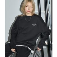 パジャマ 「 セットアップ 」kappa / カッパ 別注 ロゴ刺繍 ビッグシルエット裏起毛プルオーバークルースウェット+バルーンスウェットパンツ