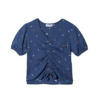 tシャツ Tシャツ レディース FLOWER EMBROIDERY SHIRRING S/S TOP | ZOZOTOWN Yahoo!店