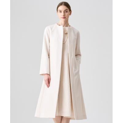 【美品】ANAYI/ウール•アルパカ混/ノーカラーコート サイズ36/日本製 アナイノーカラーコートのおすすめ人気商品一覧 通販 - Yahoo