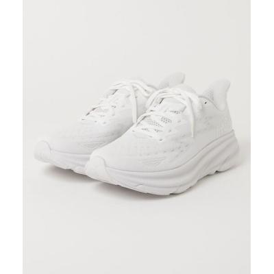 hoka クリフトン9（メンズシューズ、紳士靴）（色：ホワイト系