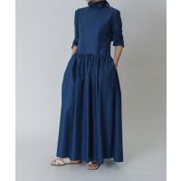 ワンピース レディース higt collar gathered skirt dress(ハイカラーギャザースカートワンピース) | ZOZOTOWN Yahoo!店