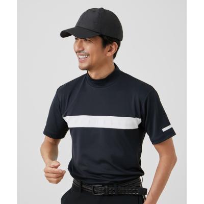 JUN&ROPE ゴルフウェア　モックネック半袖 セール】【UV】【接触冷感】ベアスムース半袖モックネックシャツ