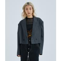 アウター レディース 「JOHN LAWRENCE SULLIVAN/ジョンローレンスサリバン」WOOL CUT-OFF SHORT JACKET/ウ | ZOZOTOWN Yahoo!店