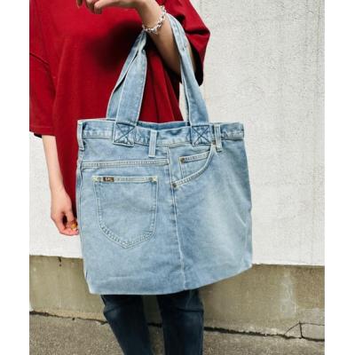 デニムリメイク✽2点✽ボストン型トートバッグ＆ショルダーバッグ[ハンドメイド] デニムリメイク オーダー デニムリメイクバーキン風バッグ - Ry+