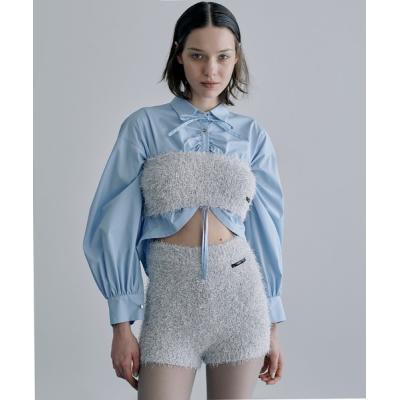 白・シルバーラメ・アンサンブル ANAYI - ANAYI(アナイ) アンサンブル レディース - シルバー