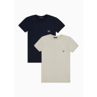 メンズ 「エンポリオ アルマーニ」ASV スリムフィット ラウンジウェアTシャツ2枚セット ソフトタッチ エコビスコース | ZOZOTOWN Yahoo!店