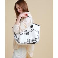 トートバッグ バッグ レディース 「THE HOLIDAY CLOSET」ロゴプリントキャンバストートBAG | ZOZOTOWN Yahoo!店