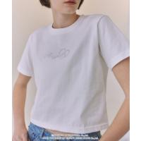 レディース tシャツ Tシャツ 「ANGEL BLUE×ADAM ET ROPE'」ラインストーン・プリントTシャツ | ZOZOTOWN Yahoo!店
