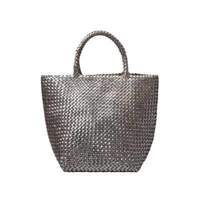 メッシュトートバッグ シルバー/ブラック 本革 メッシュ バッグ（色：シルバー系）のおすすめ人気商品一覧 通販