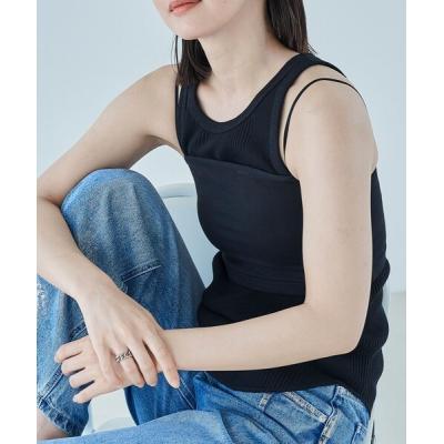 タンクトップ レディース（FREAK'S STORE）（色：ホワイト系）の
